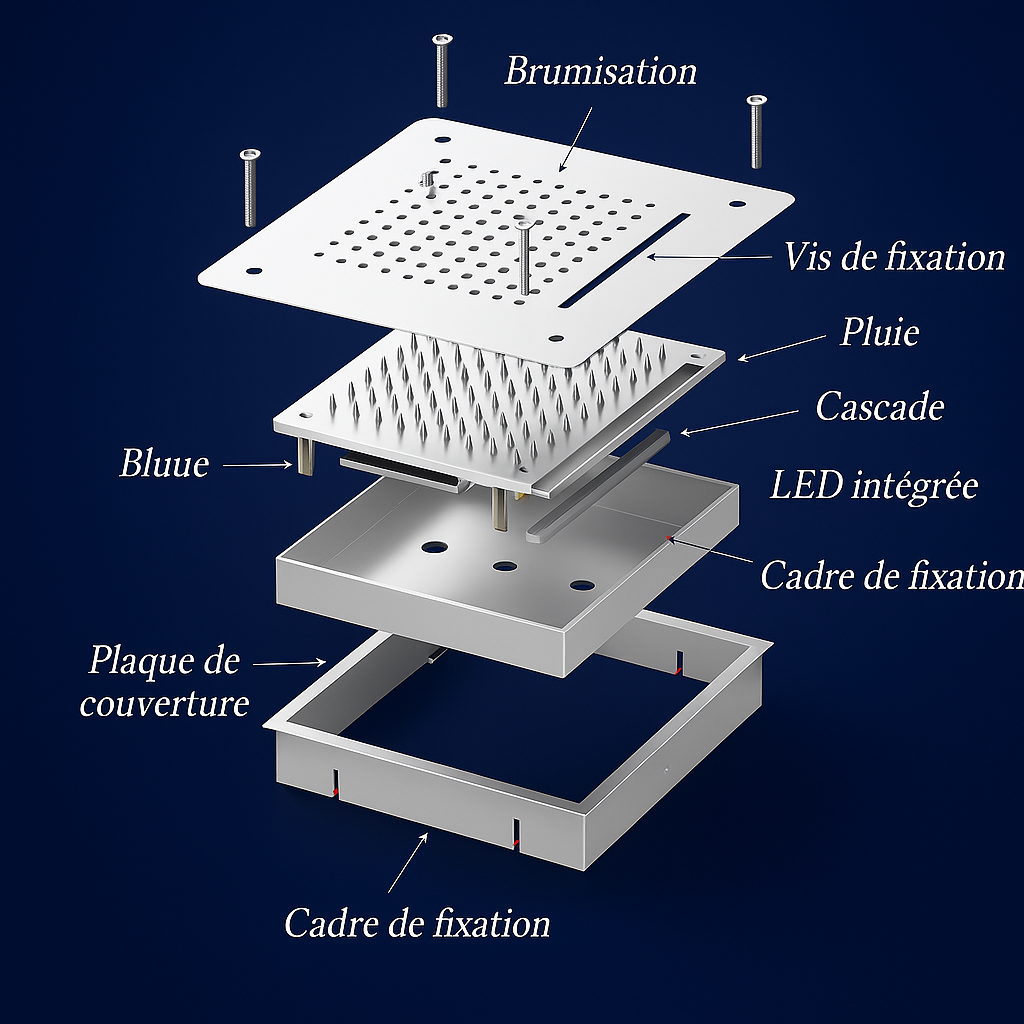 Tête de douche Lumen