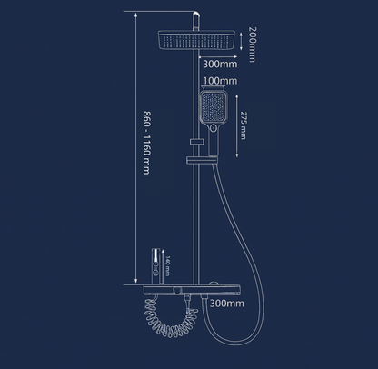 Ensemble de douche thermostatique RYLEN