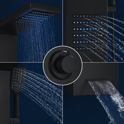 Colonne de douche hydromassante Aura LED