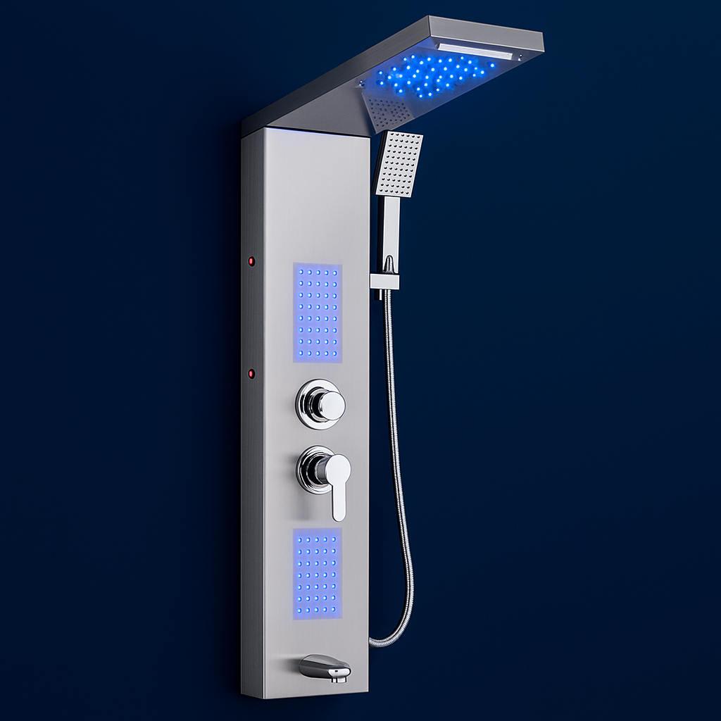 Colonne de douche hydromassante Aura LED