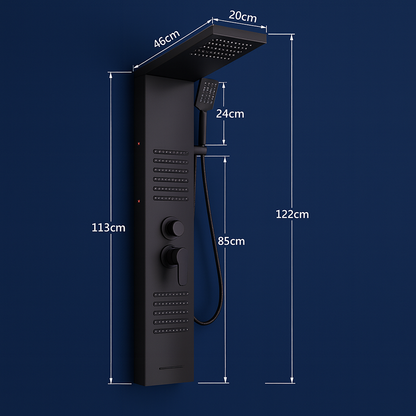 Colonne de douche hydromassante Aura LED