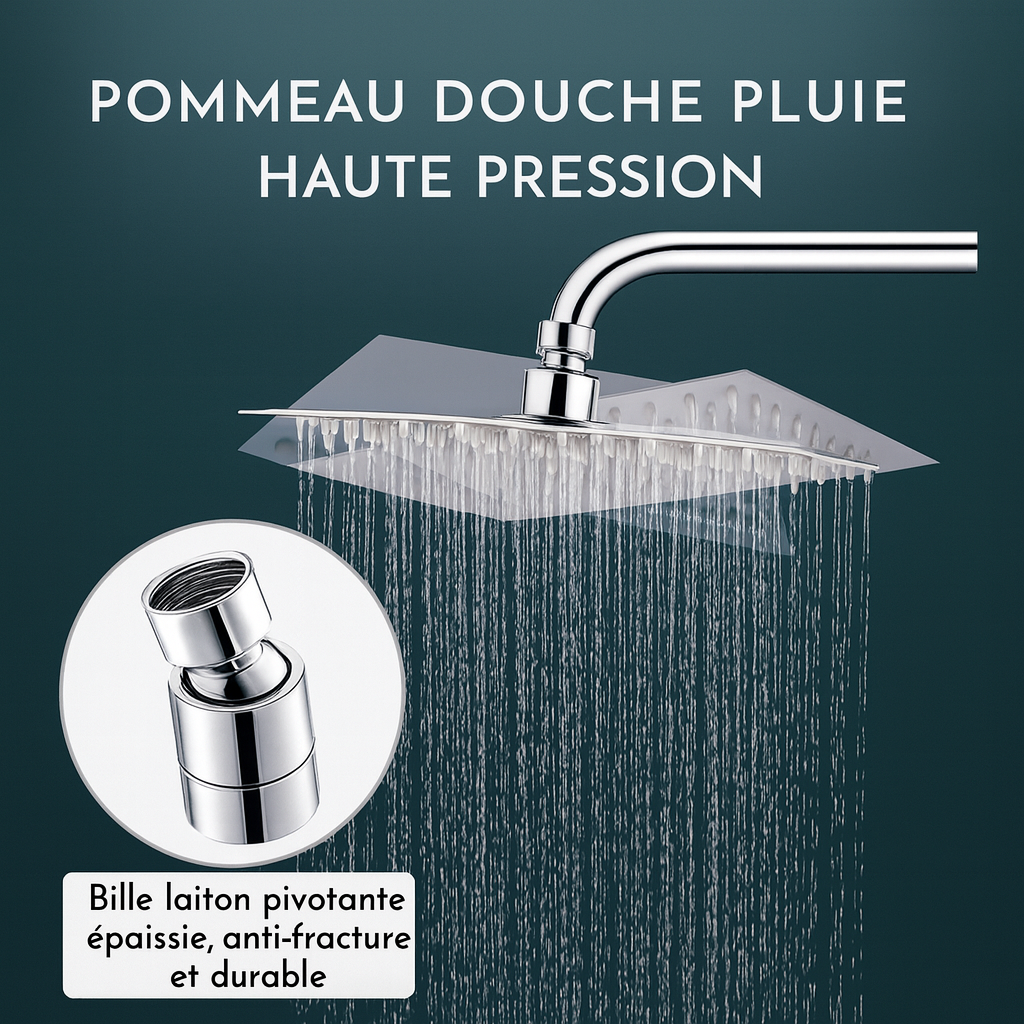 Tête de douche Pluie