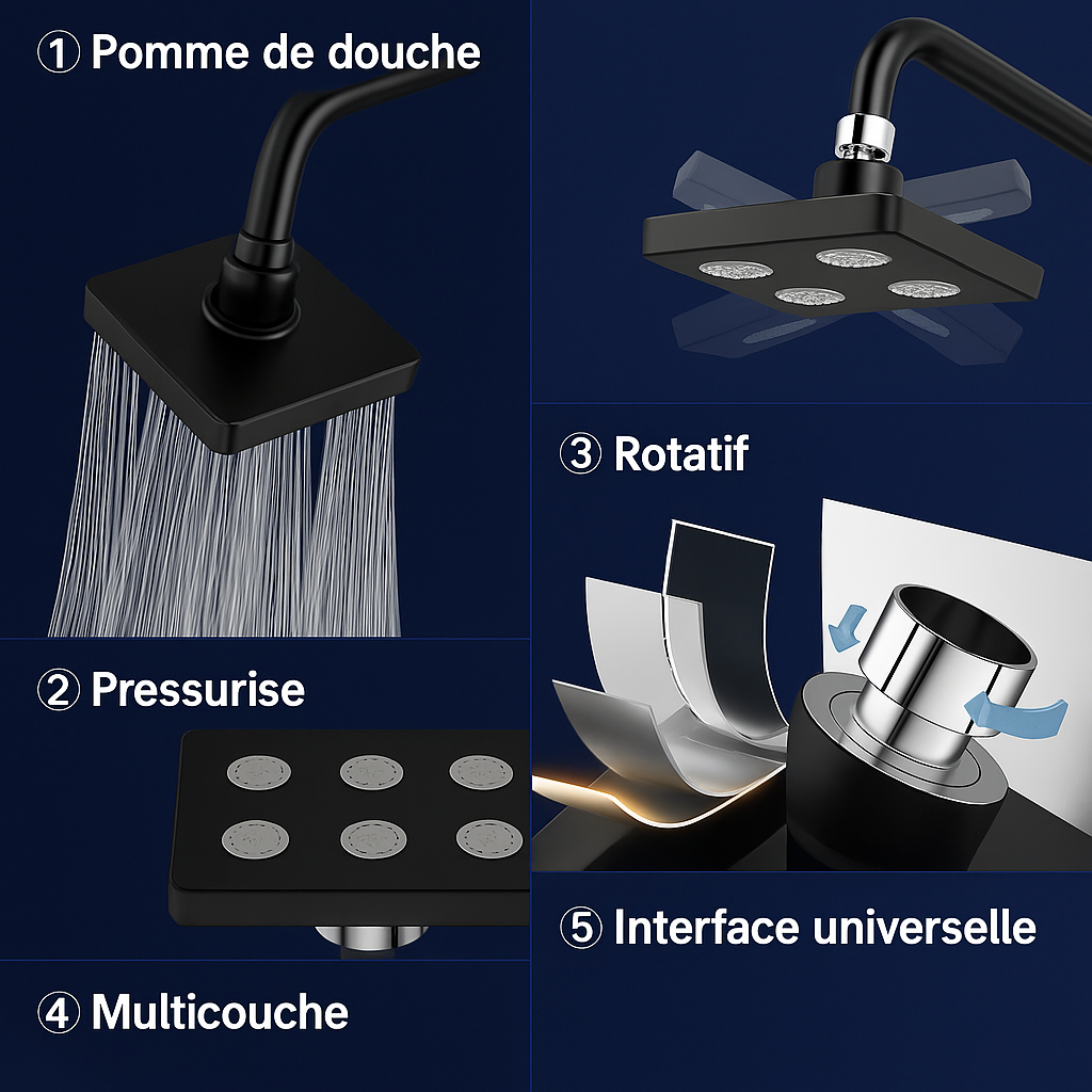 Tête de douche Nox